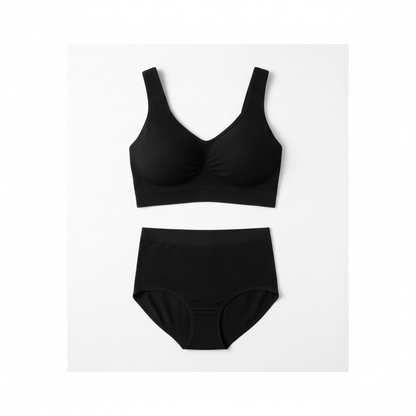 Bambus BH & Høj Talje Trusser Sæt