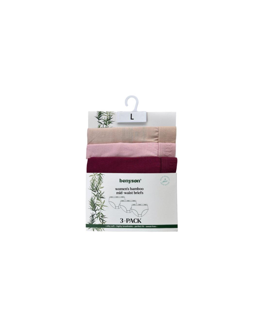 Bambustrusser – midi trusse (3-pak)(7201) | Blød, åndbar og bæredygtig komfort. Køb 2 pakker og spar 16%