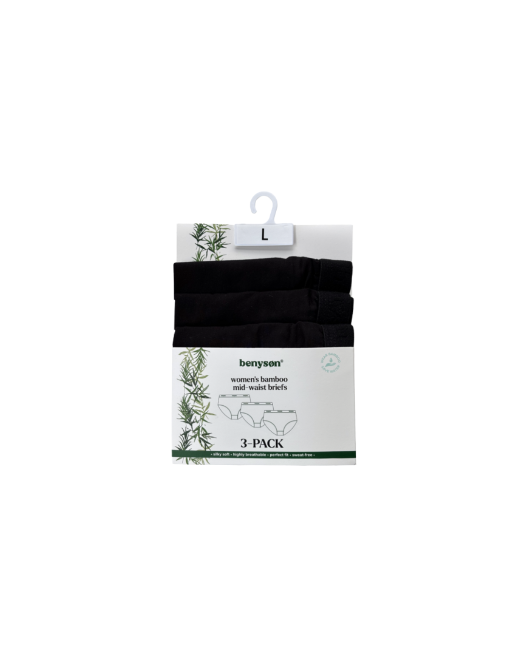 Bambustrusser – midi trusse (3-pak)(7201) | Blød, åndbar og bæredygtig komfort. Køb 2 pakker og spar 16%